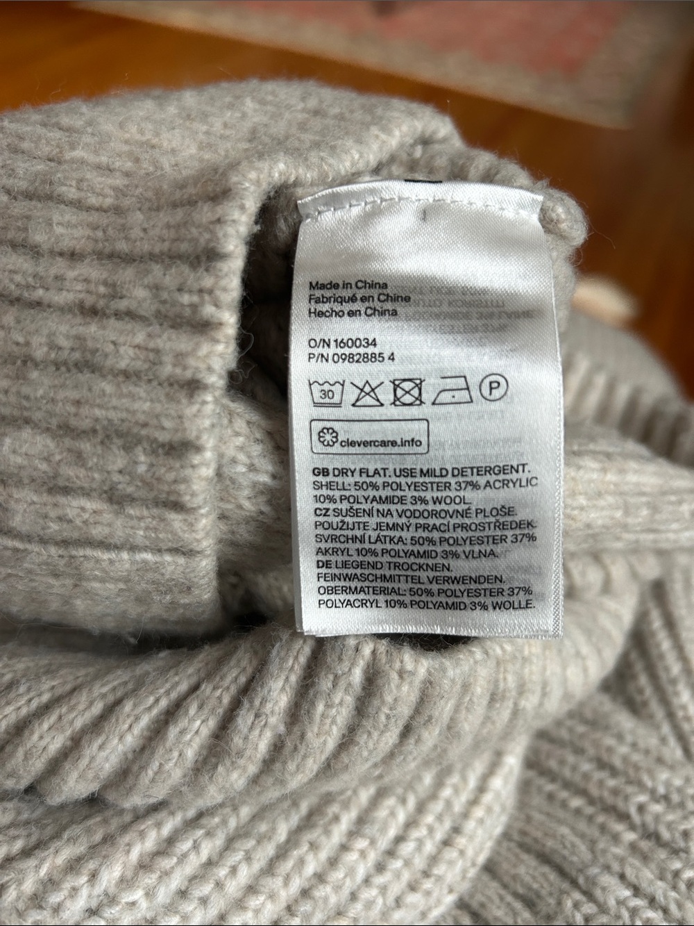 H&M Beige Turtleneck Sweater Dress - Picture 8 of 8
